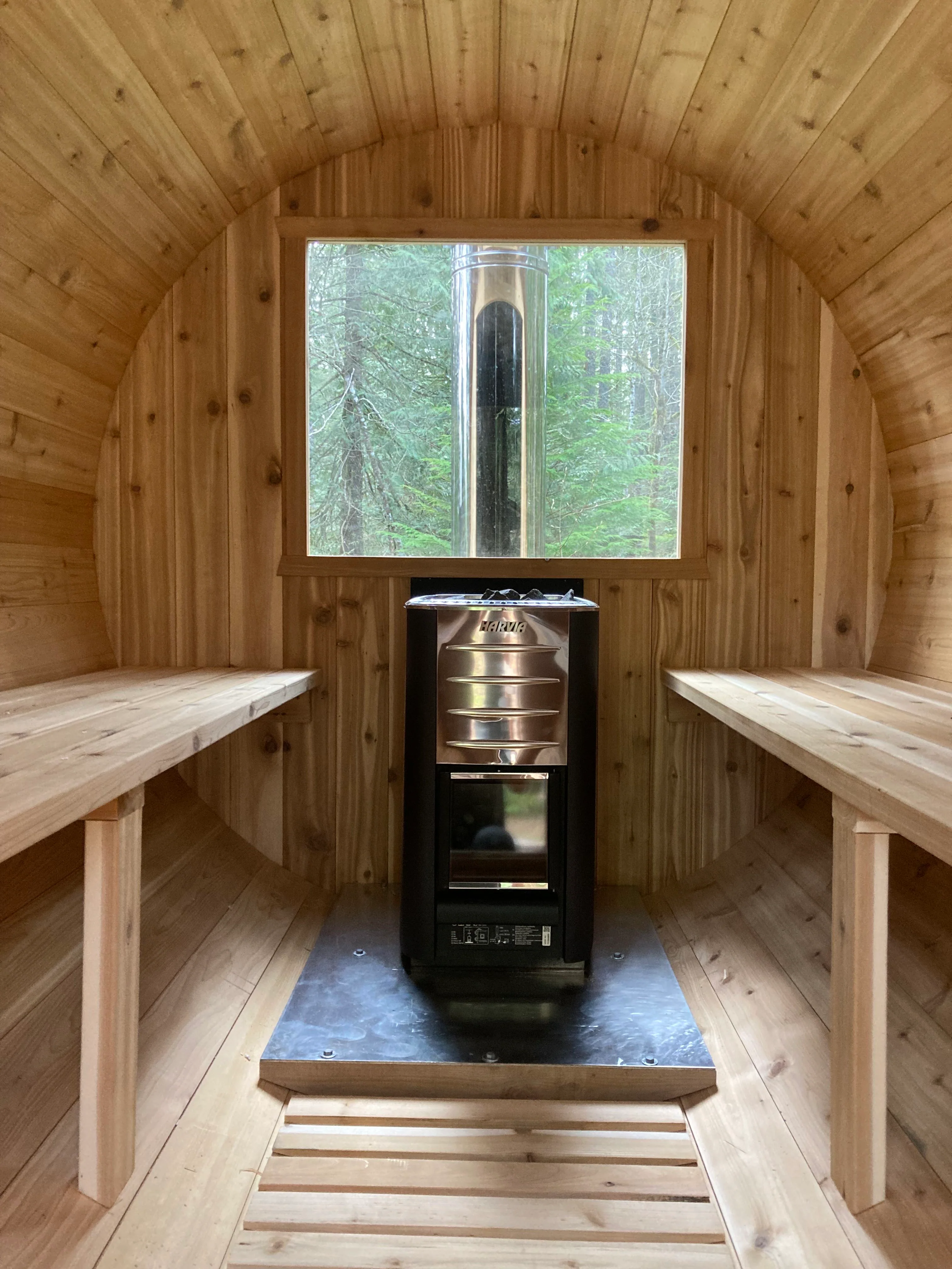 10ft Sauna | wood | No Roof | No Rear Window | Full Glass Door - Image 2